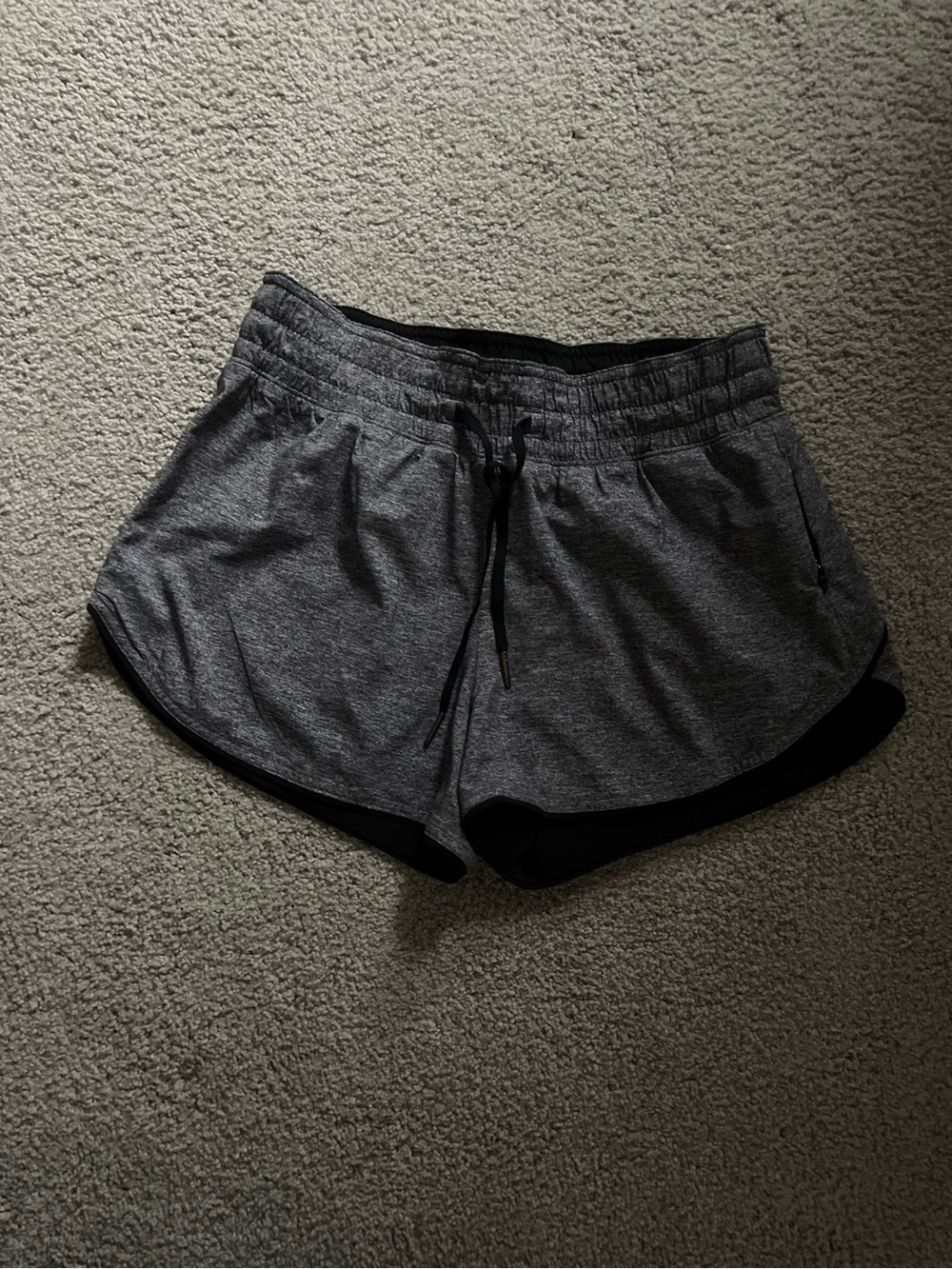 lululemon athletica Gray/Black Athletic Shorts